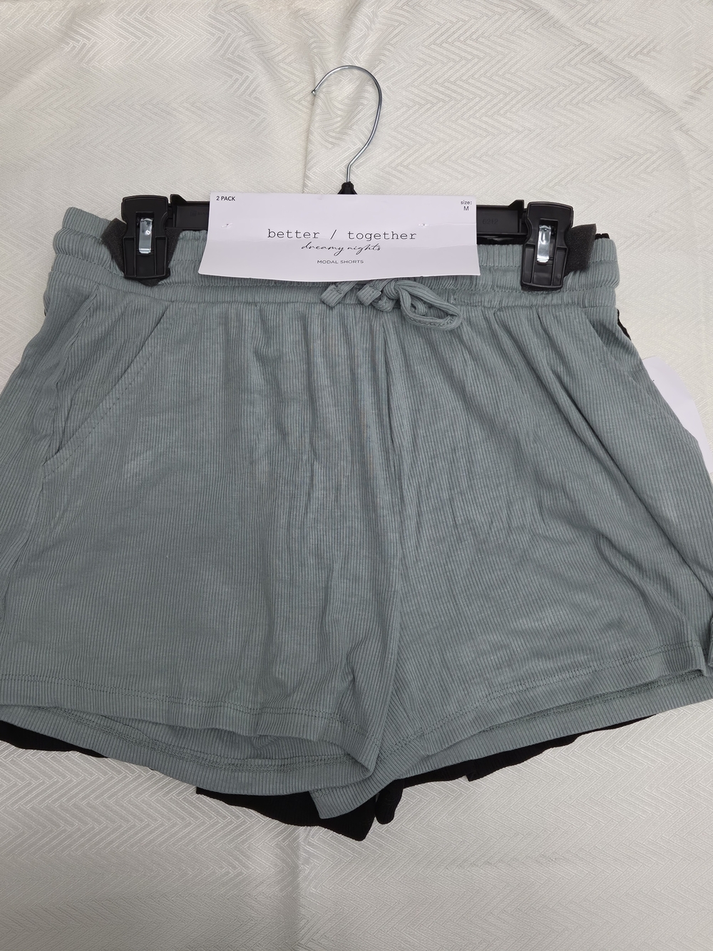 aerie Sage Green Ribbed Lounge Shorts
